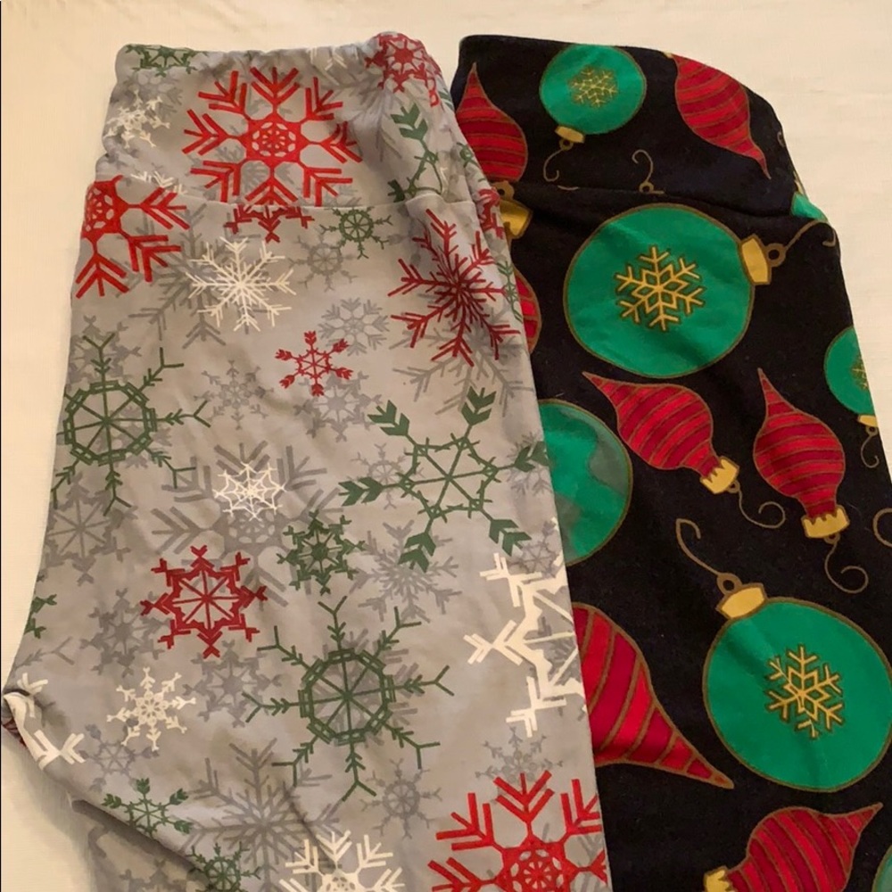 LulaRoe Christmas Leggings, OS, Unicorns